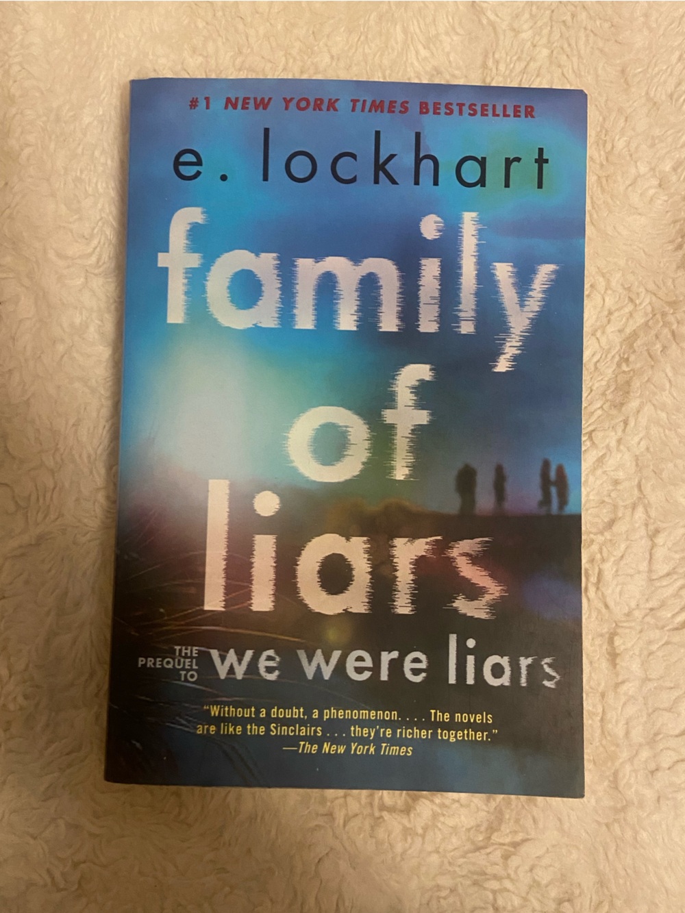 Family of Liars Hardcover-Style Art Print in Blue